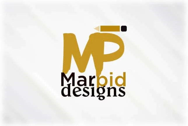 Original Marpid Designs logo in gold