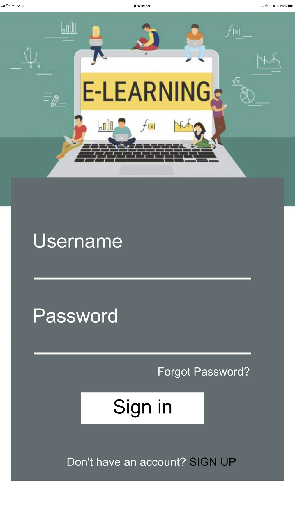 Early interface design, example 1
